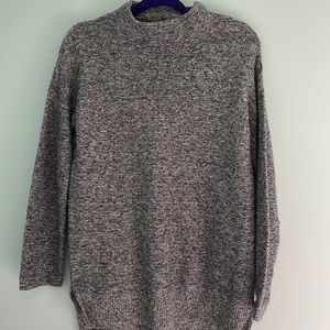 Navy blue and white sweater